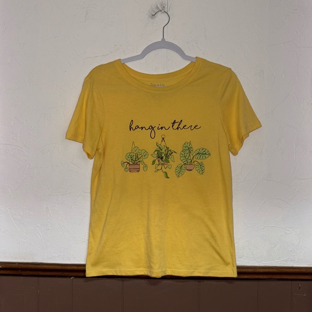 Zoe + Liv | Yellow Plant T-Shirt